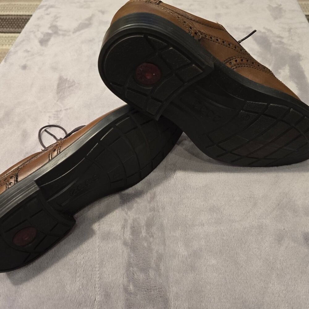 ecco authentic Oxford laced brown shoes Like new Size 42 - Picture 2 of 7
